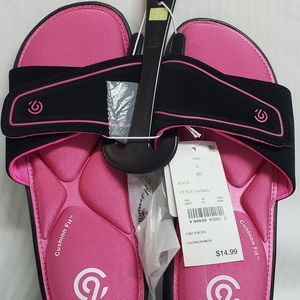 3 Pairs Girls Size L 4/5 Pink Champion Sandals